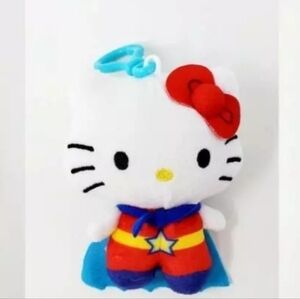 New Series 3 Blind Box Hello Kitty Superhero Plush Dangler Keychain